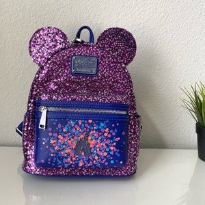 Disney Parks Sequin Loungefly Mini Backpack sPARKling Collection
